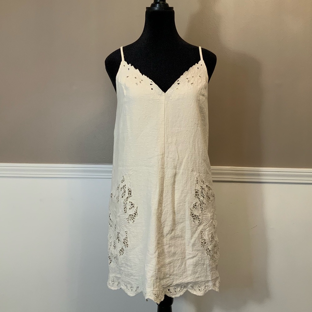 ASTR Ivory Lace Embellished Dress